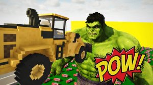 ХАЛК vs МАШИНКИ: БИТВА ГИГАНТОВ! 🚗💪 Мультик для детей с крутыми разрушениями