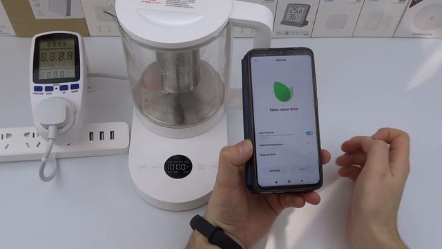 Умный чайник Xiaomi MYSH0E1ACM MiHome Mijia Smart Multifunctional Health Pot включается с телефона смотреть онлайн