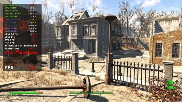 Обзор на GTX 750 TI  | Xeon(R) CPU E5-2690 |  ОЗУ 16 ГБ ►| Fallout 4 ►| Ultra