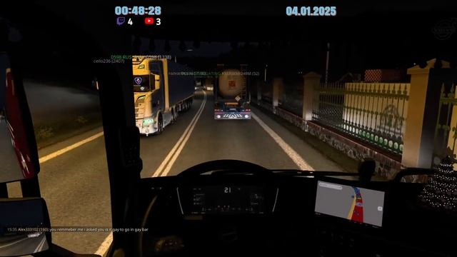 🎅Euro Truck Simulator 2 Катаем конвой в 2025 🎄 смотреть онлайн