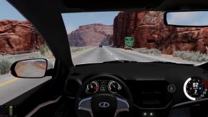 Тест lada vesta ng в Beamng Drive