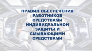 ПРАВИЛА ОБЕСПЕЧЕНИЯ РАБОТНИКОВ СИЗ