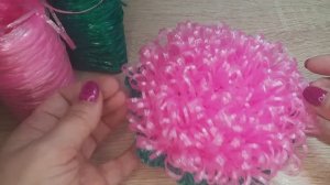 МК Как связать круглую мочалку крючком 🌸 - цветок подробный мастер-класс. Идея подарка своими рукам