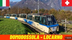 🚄 4К SmartTV ➤ Домодоссола - Локарно, железная дорога Вигеццина - Чентовалли, Италия, Швейцария!