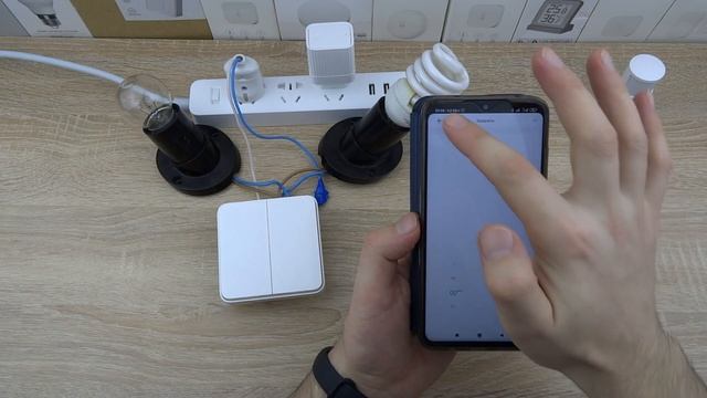 Умный настенный Bluetooth выключатель Xiaomi Mijia Smart Switch DHKG02ZM BLE Mesh без нулевой линии смотреть онлайн