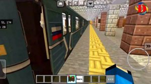 Пассажир упал на рельсы в метро в Майнкрафт  SUBWAY MINECRAFT m