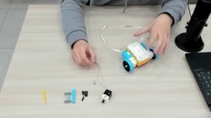 Видеоурок работа с датчиком касания Lego education spike