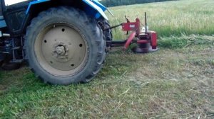 покос травы МТЗ 80 и косилка виракс 1.65(2025г)