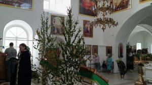 Богослужение в Духов день Троицкий собор