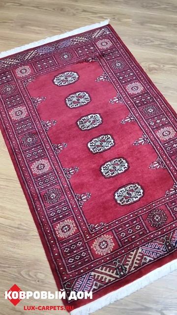 Ковер шерстяной ручной работы 0,94х1,53 Pakistan Jaldar Bokhara Excl. Red смотреть онлайн