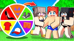 НАШЁЛ КОЛЕСО БЕЗ ОДЕЖДЫ В МАЙНКРАФТ С БЕЗУМНЫМИ ФАНАТКАМИ!