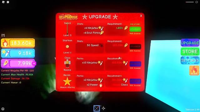 Прохождение нубика в op ninja simulator [первая часть]