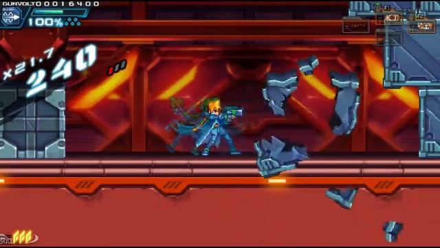 Прохождение Azure Striker Gunvolt - EP4, Красный Яростный Куpильщи смотреть онлайн