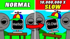 INCREDIBOX SPRUNKI 🐌 | 10,000,000X SLOW! ⏳🌀 МЕДЛЕННЕЕ ВСЕГО!