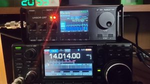 M0NKA (UHSDR-QRP) vs IC-7300. Часть 3. CW, разборчивый, но слабый сигнал, QSB.