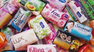 АСМР. Раскладываю красочное мыло. Шелест упаковки, распаковка мыла ,