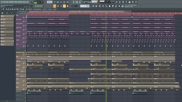 Deep Electronic в FL Studio 20 (+free flp) #freeflp