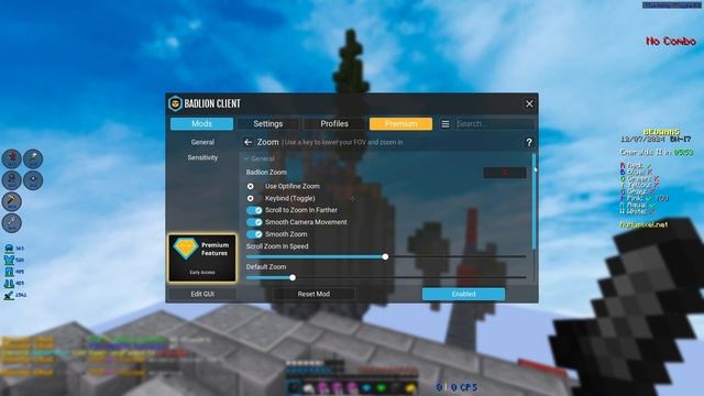 ЛУЧШИЕ НАСТРОЙКИ?? ДЛЯ БАДЛИОН КЛИЕНТА 1.8.9 смотреть онлайн