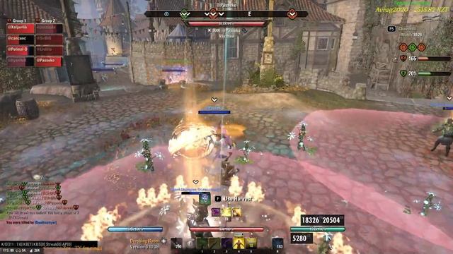 TESO Pvp - Темплар с 1 панелью на БГ