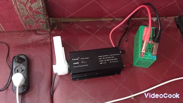 Испытание литиевого акума 12.6в  при 200 ваттной нагрузке