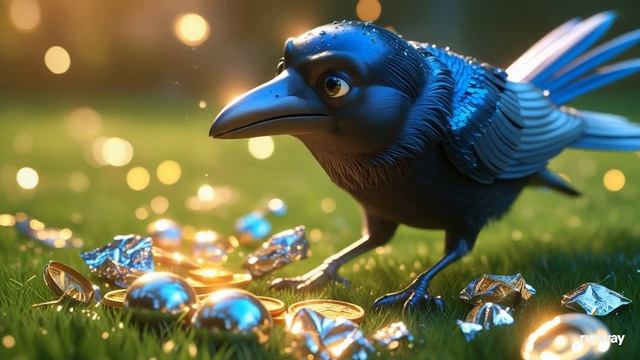 «Ворона-Нескладушка — Весёлая детская песенка (Мультик-клип)» смотреть онлайн