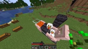 Бесконечная ферма курицы в minecraft выживании/бесконечна