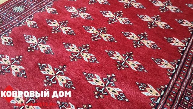 Ковер шерстяной ручной работы 0,93х1,47 Pakistan Jaldar Excl. Butterfly red смотреть онлайн