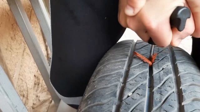 РЕМОНТ ШИНЫ С ПОМОЩЬЮ РЕМКОМПЛЕКТА смотреть онлайн