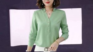 Кройка и шитьё блузки с потрясающим вырезом.