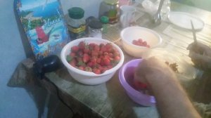 Клубника заморозка . подготовка