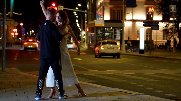 Pavel Sobiray and Ksenia Putko. Street Tango Improvisation. Kayar — Stranger.