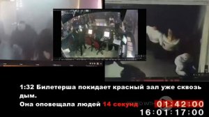 Зимняя Вишня — Как развивался пожар, совмещение РЕАЛЬ