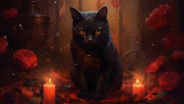 Ведьмин кот - Расслабляющая, таинственная музыка с музыкой пианино, фоновая ведьмина музыка