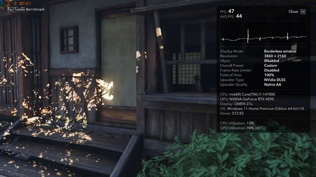 Assassin's Creed Shadows  Benchmark 4К RTX 4090 / 14700K /  32gb Ddr5 6400mhz