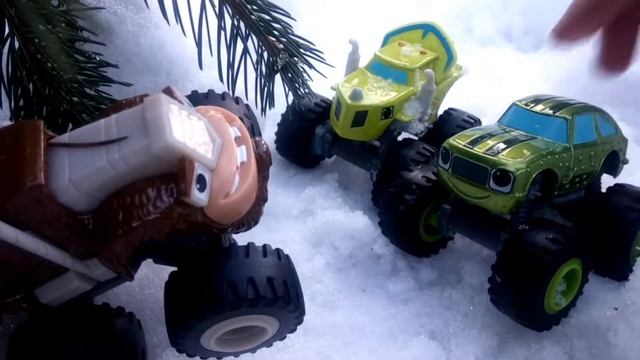 Blaze and the monster machines 2018 - Вспыш, Огурчик и Зэг познакомилис