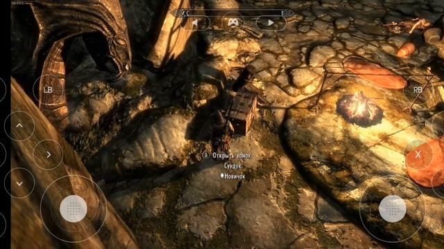 Играю в skyrim на телефоне! Ветреный пик. смотреть онлайн