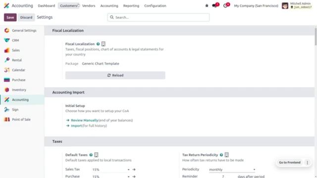 Создание счета-фактуры по электронной почте в бух.приложении Odoo 17 смотреть онлайн