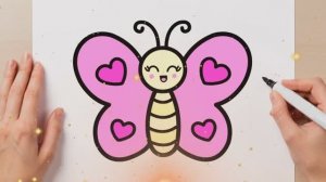 КАК ЛЕГКО НАРИСОВАТЬ БАБОЧКУ