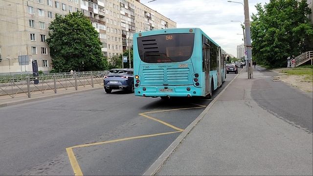 6 июня 2025 г. Автобус 50 маршрут Волгабас 5270.G0 1146 Дунайский Проспект Угол Купчинской Улицы смотреть онлайн