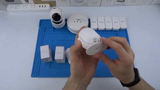 Охранная сигнализация KERUI для умного дома Tuya smart wifi камера, датчики открытия, движения, дыма смотреть онлайн