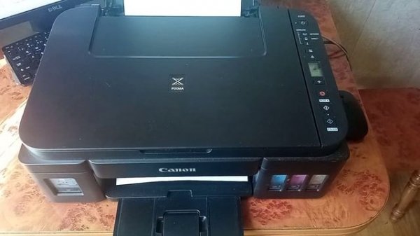 Canon PIXMA G3411 тестовая печать