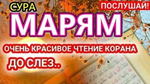 СУРА МАРЬЯМ 🎧❤🤲 СНИМАЕТ ВСЮ БОЛЬ! ИН ШАА АЛЛАХ! (360p)