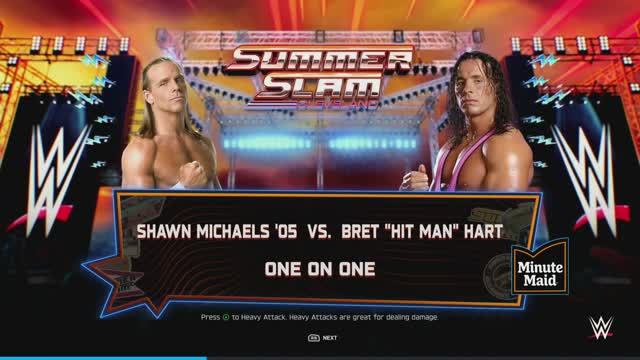 WWE 2K25 PC 07 SHAWN MICHAELS Vs BRET "HIT MAN" HART
