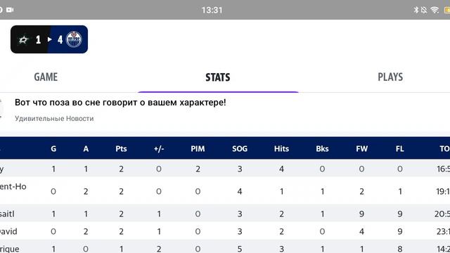 Обзор матча Stars - Oilers , счёт 1-4 , счёт в серии 3-1 Лёд и Пламя
