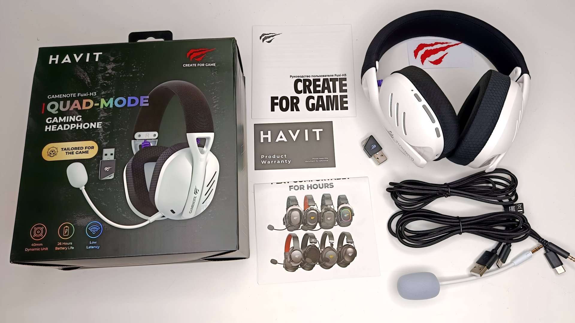 Игровая гарнитура Havit Gamenote Fuxi H3: Наушники со съёмным Микрофоном смотреть онлайн
