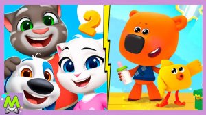 Ми-Ми-Мишки против Говорящего Тома и Его Друзей.Челлендж Виртуальных Питомцев.Кто Лучше