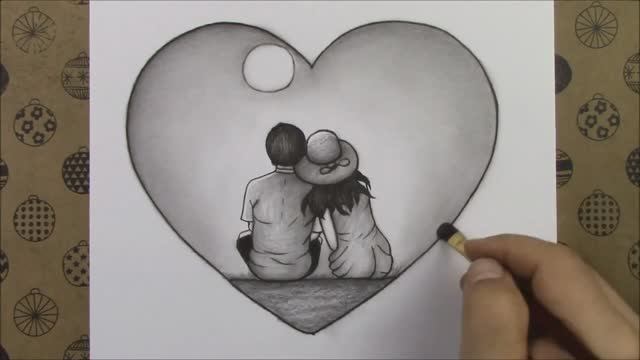 Как нарисовать влюбленную пару Легкий рисунок карандашом смотреть онлайн