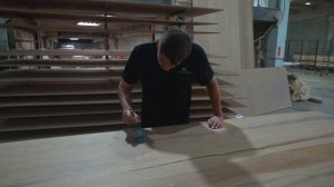 Покраска шпона дуба