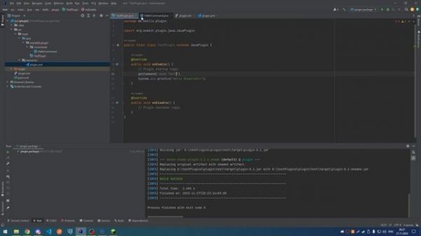 Сервер на Purpur + простейший плагин - Minecraft Spigot/Purpur/Paper Plugin