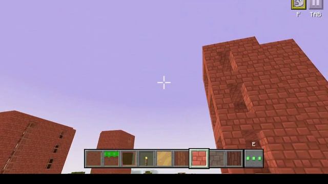 Построил дома на другом берегу в городе в Майнблок Крафт 3D смотреть онлайн